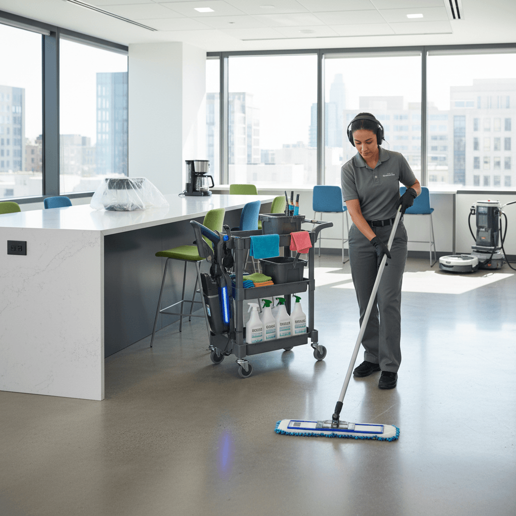 Commercial break room cleaning